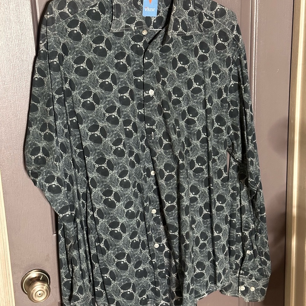 Vince Men's Black Casual Button Down Shirt